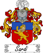 Araldica Italiana Coat of arms used by the Italian family Sardi