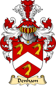 English Coat of Arms (v.23) for the family Denham