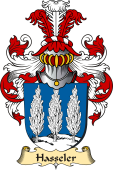 v.23 Coat of Family Arms from Germany for Hasseler