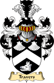 English Coat of Arms (v.23) for the family Travers