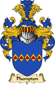English Coat of Arms (v.23) for the family Plompton or Plumpton