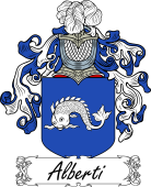 Araldica Italiana Coat of arms used by the Italian family Alberti