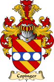 English Coat of Arms (v.23) for the family Copinger