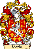 English or Welsh Family Coat of Arms (v.23) for Marks (Salisbury, and Staple-Ashton, Witls)