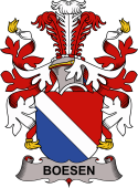 Coat of arms used by the Danish family Boesen