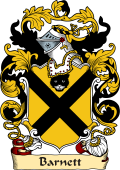 English or Welsh Family Coat of Arms (v.23) for Barnett