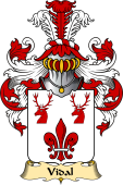 French Family Coat of Arms (v.23) for Vidal