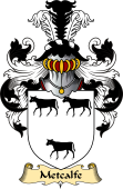 English Coat of Arms (v.23) for the family Metcalfe