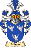 English Coat of Arms (v.23) for the family Pelham