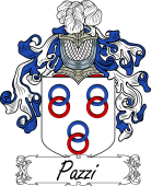 Araldica Italiana Coat of arms used by the Italian family Pazzi