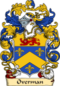English or Welsh Family Coat of Arms (v.23) for Overman (Southwark, Surrey, and Norfolk)