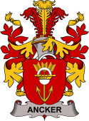 Coat of arms used by the Danish family Ancker