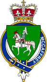 British Garter Coat of Arms for McCaffery (Ireland)