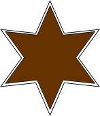 Star of 6 Pts Fimbriated