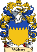 English or Welsh Family Coat of Arms (v.23) for Walters (or Walter)