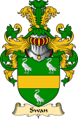 English Coat of Arms (v.23) for the family Swan