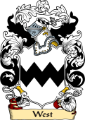 English or Welsh Family Coat of Arms (v.23) for West