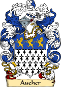 English or Welsh Family Coat of Arms (v.23) for Aucher (Sir Anthony, Knt. Kent)