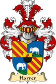 v.23 Coat of Family Arms from Germany for Harrer
