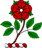 Family crest from Scotland for Liddell (Edinburgh, 1672)