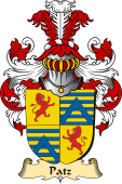 v.23 Coat of Family Arms from Germany for Patz