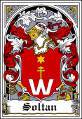 Polish Coat of Arms Bookplate for Soltan