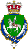 Families of Britain Coat of Arms Badge for: McGuire (Ireland)