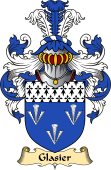 English Coat of Arms (v.23) for the family Glasier or Glazier
