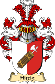 v.23 Coat of Family Arms from Germany for Hitzig