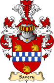 English Coat of Arms (v.23) for the family Savery