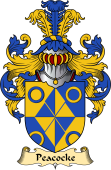 Irish Family Coat of Arms (v.23) for Peacocke