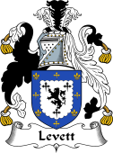 English Coat of Arms for the family Levett or Leavett