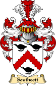 English Coat of Arms (v.23) for the family Southcott