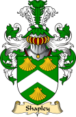 English Coat of Arms (v.23) for the family Shapleigh or Shapley