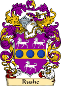 English or Welsh Family Coat of Arms (v.23) for Rushe