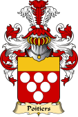 French Family Coat of Arms (v.23) for Poitier (s)