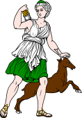 Gods and Goddesses Clipart image: Artemis-Diana
