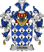 Irish Family Coat of Arms (v.25b) Cronin or O'Cronin
