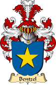v.23 Coat of Family Arms from Germany for Bentzel