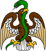 Eagle Displayed Mexican Serpent in its Beak