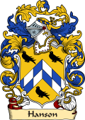 English or Welsh Family Coat of Arms (v.23) for Hanson (Yorkshire and Surrey)