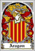 Spanish Coat of Arms Bookplate for Aragon