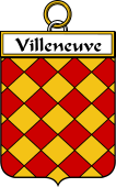 French Coat of Arms Badge for Villeneuve