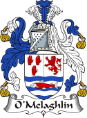 Irish Coat of Arms for O'Melaghlin or MacLoughlin