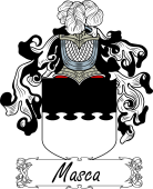 Araldica Italiana Coat of arms used by the Italian family Masca