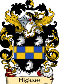 English or Welsh Family Coat of Arms (v.23) for Higham