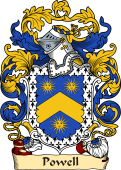 English or Welsh Family Coat of Arms (v.23) for Powell