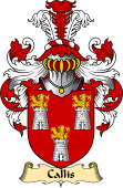 English Coat of Arms (v.23) for the family Callis