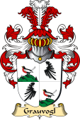 v.23 Coat of Family Arms from Germany for Grauvogl