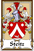 German Coat of Arms Wappen Bookplate  for Steitz